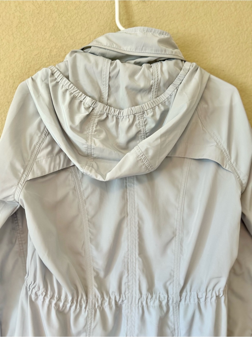 Athleta Light Gray Zip-Front Utility Anorak Rain Jacket Size XS - Picture 8 of 12